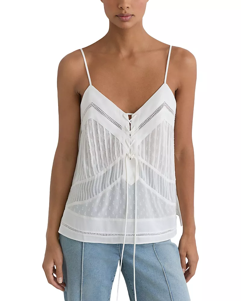 Reiss Lace Detail Cami Top