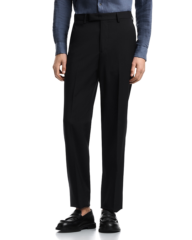 Emporio Armani Natural Stretch Tropical Weave Wool Trousers