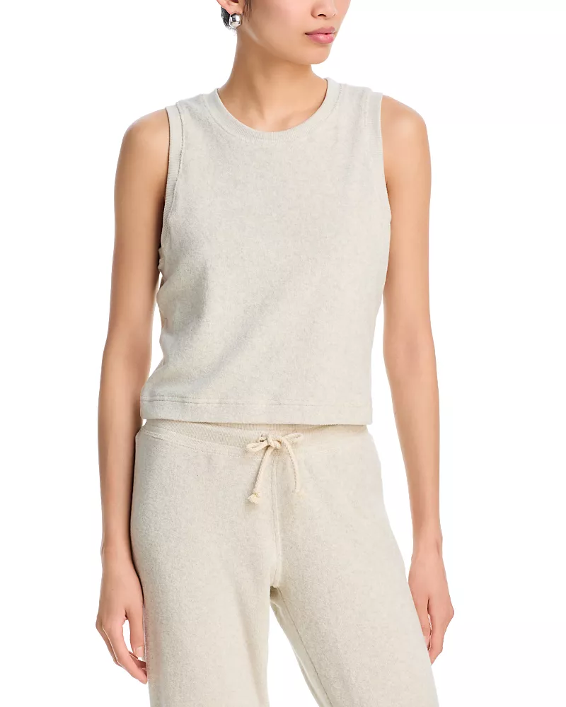 perfectwhitetee Esther Terry Cropped Tank