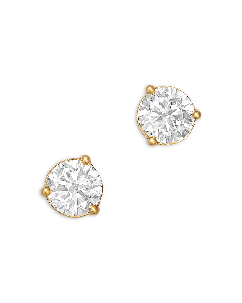 Bloomingdale's Fine Collection Luxe Collection Certified Lab Grown Diamond Martini Set Stud Earrings in 18K Gold, 1.0 tcw