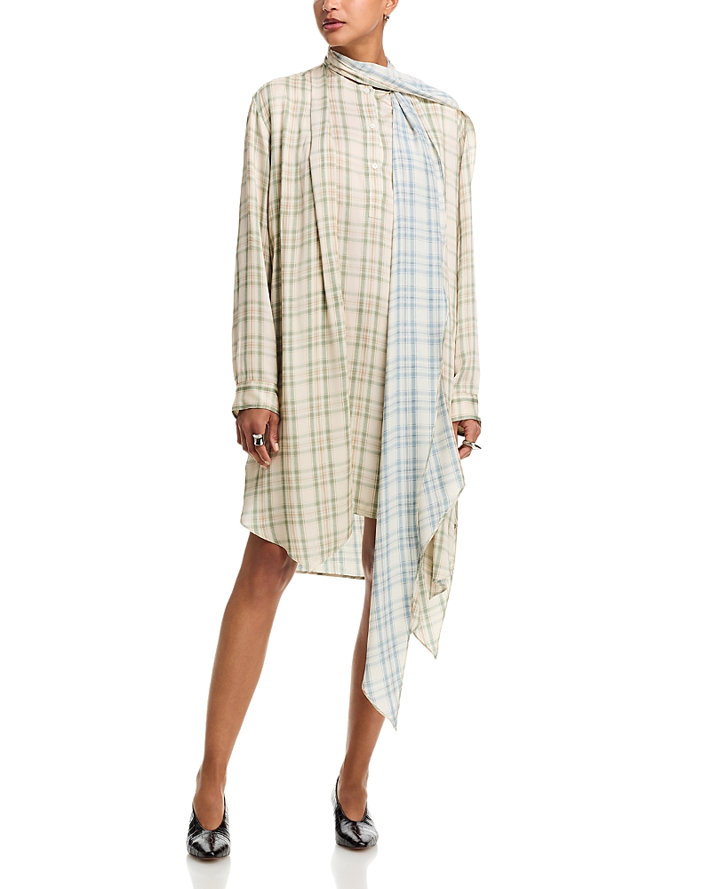 Acne Studios Plaid Shirt Dress