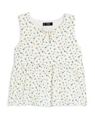 Girls' Woven Keyhole Top, Big Kid - Exclusive