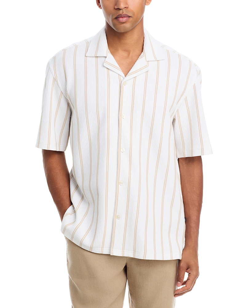 Boss C-Lars Camp Collar Stripe Shirt