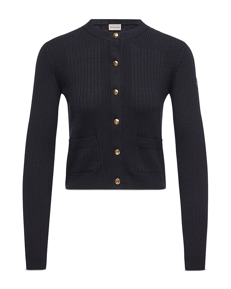 Moncler Ribbed Wool Blend Cardigan