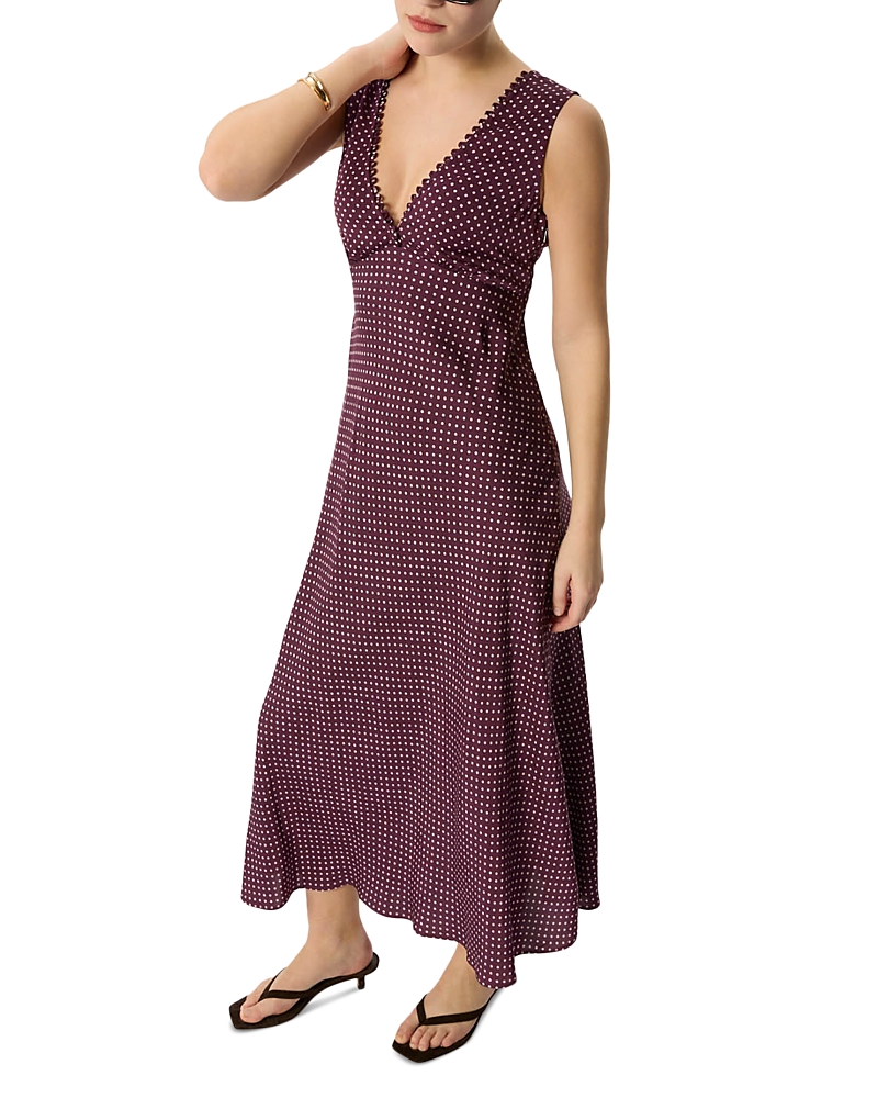 Whistles Petites Mini Spot Sleeveless Dress