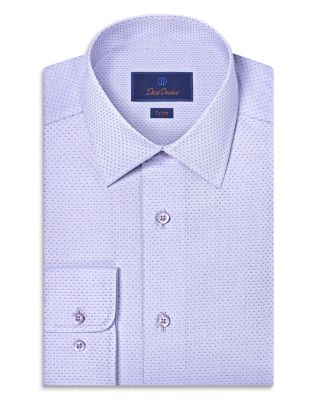 Trim Fit Micro Dobby Dress Shirt