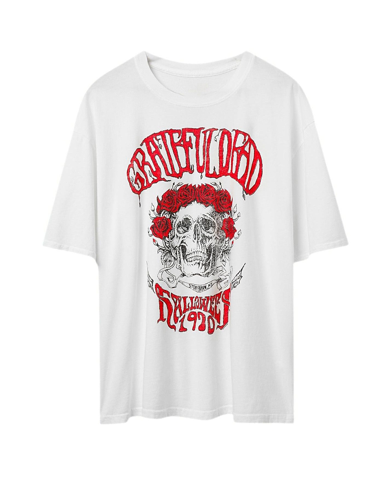 Junk Food Clothing Unisex Grateful Dead Halloween 1970 Oversized Tee