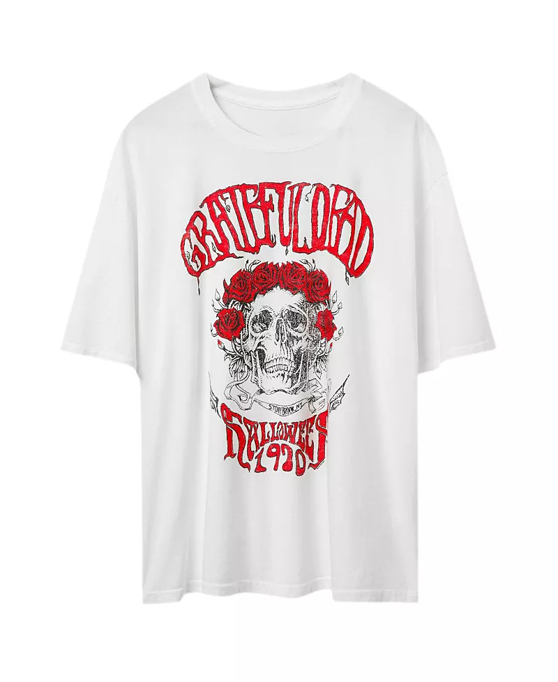 Junk Food Clothing Unisex Grateful Dead Halloween 1970 Oversized Tee