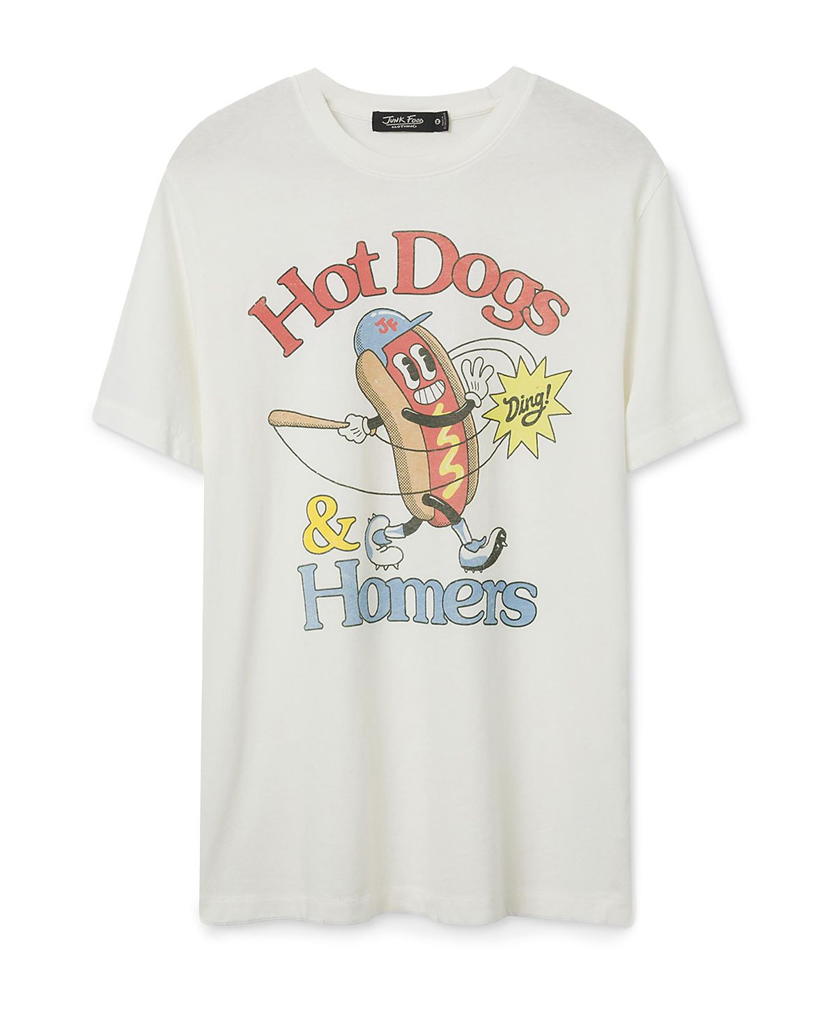 Junk Food Clothing Unisex Hot Dogs and Homers Vintage Tee