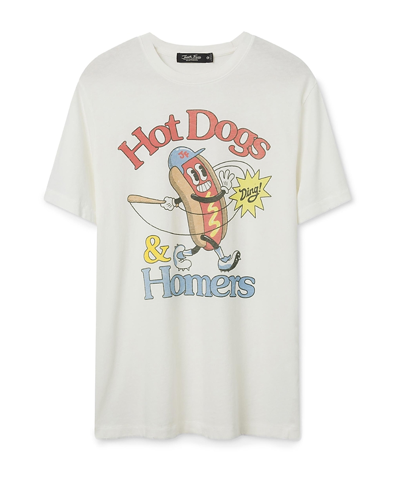 Junk Food Clothing Unisex Hot Dogs and Homers Vintage Tee