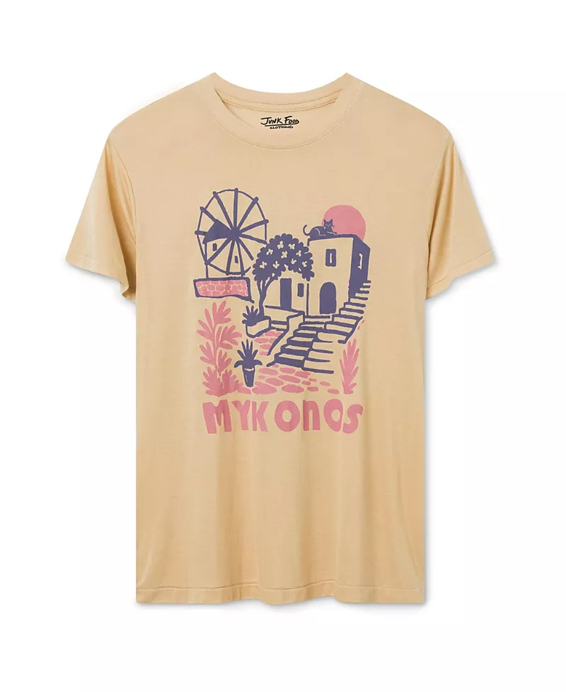 Junk Food Clothing Women's Mykonos Vintage Tissue Tee