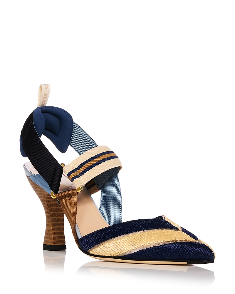 Fendi Women's Colibri Slingback Pumps