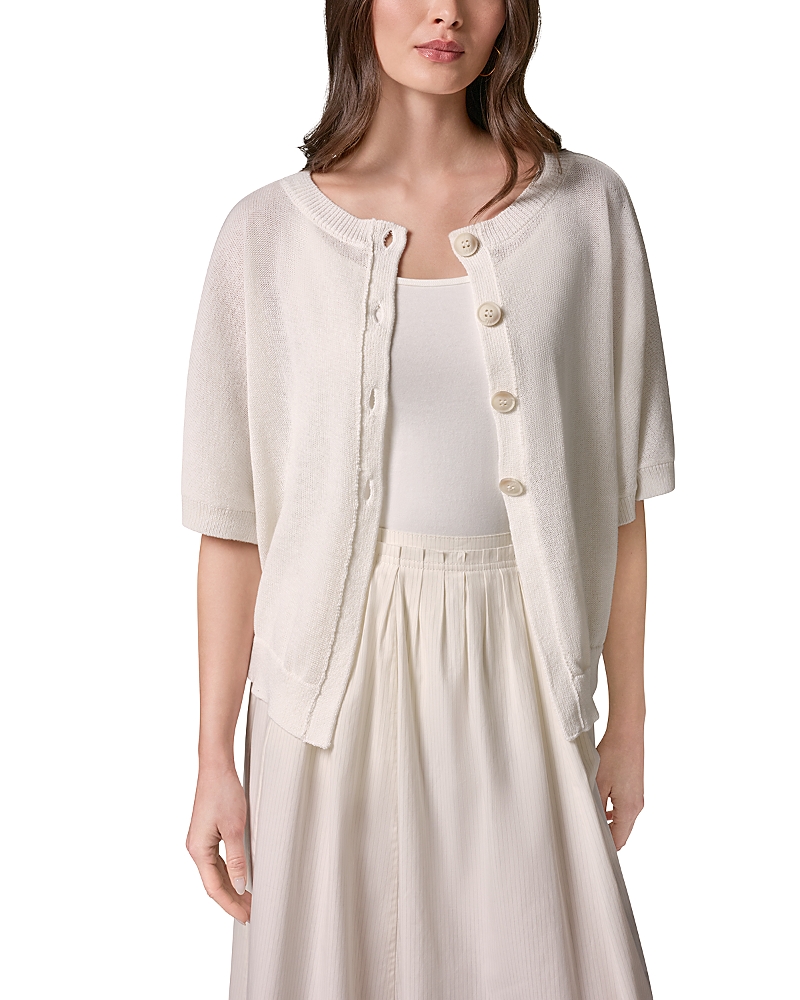 Donna Karan New York Oversized Short Sleeve Cardigan