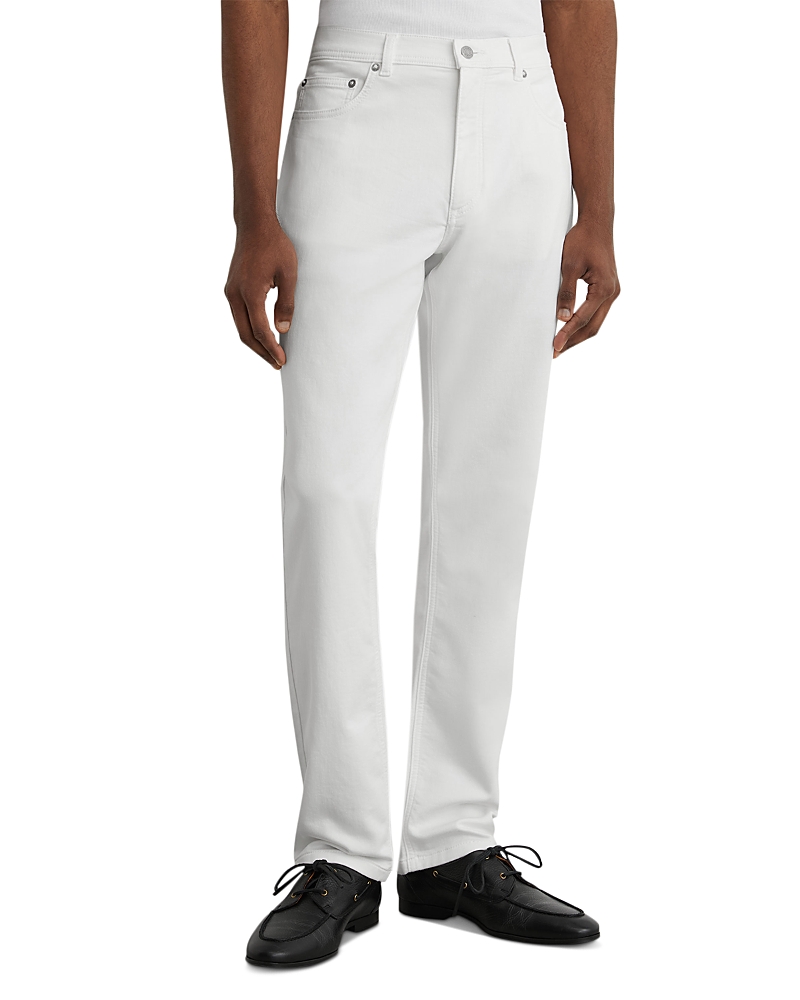 Reiss Bishopsgate Straight Fit 31.5 Jeans in White
