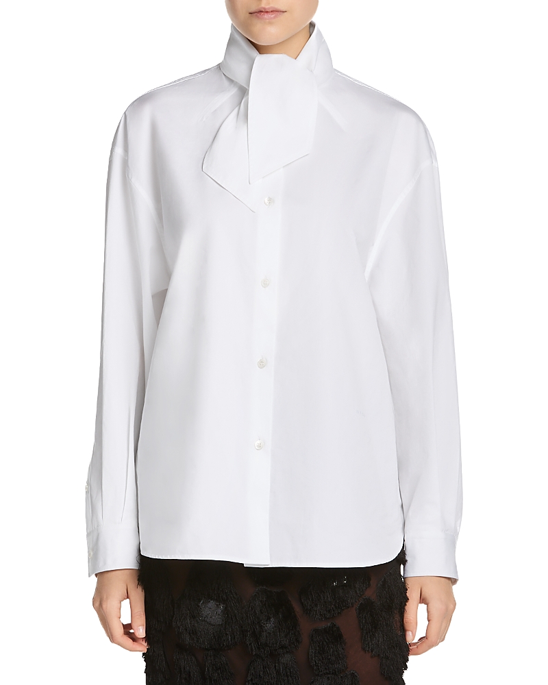 Marni Tie Neck Button Front Shirt