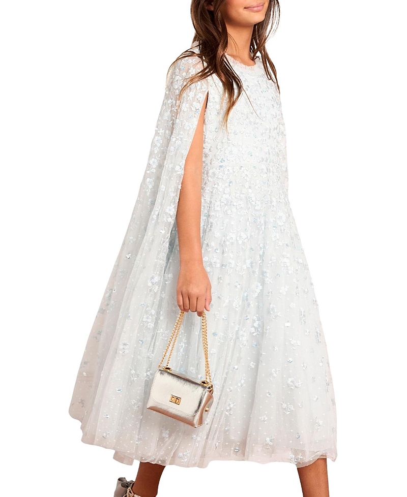 Needle & Thread Girls' Dahlia Clover Cape Kids Dress - Little Kid, Big Kid
