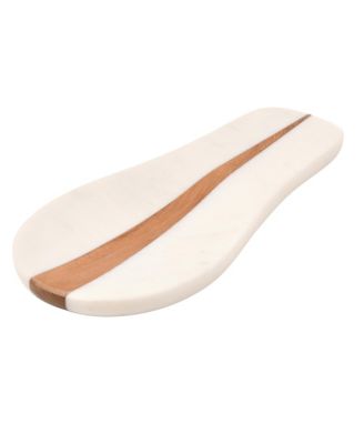  Marble and Wood Spoon Rest