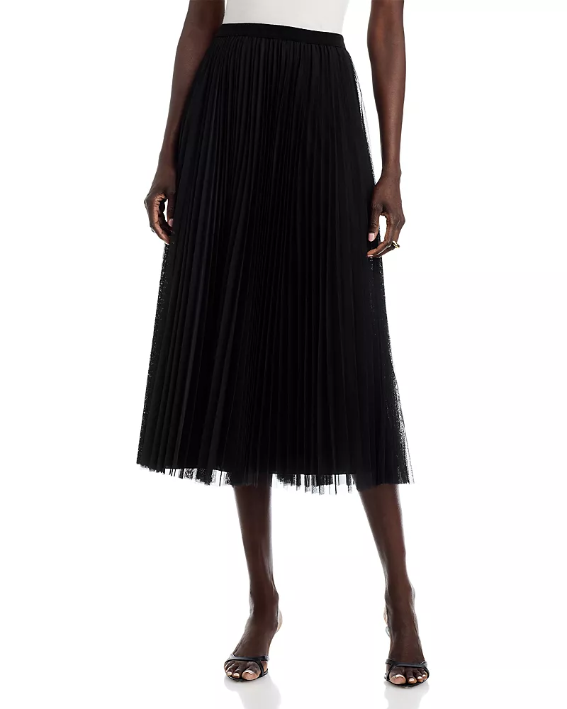 Fabiana Filippi Pleated Tulle Midi Skirt