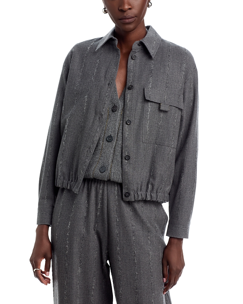 Fabiana Filippi Pinstripe Flannel Shirt