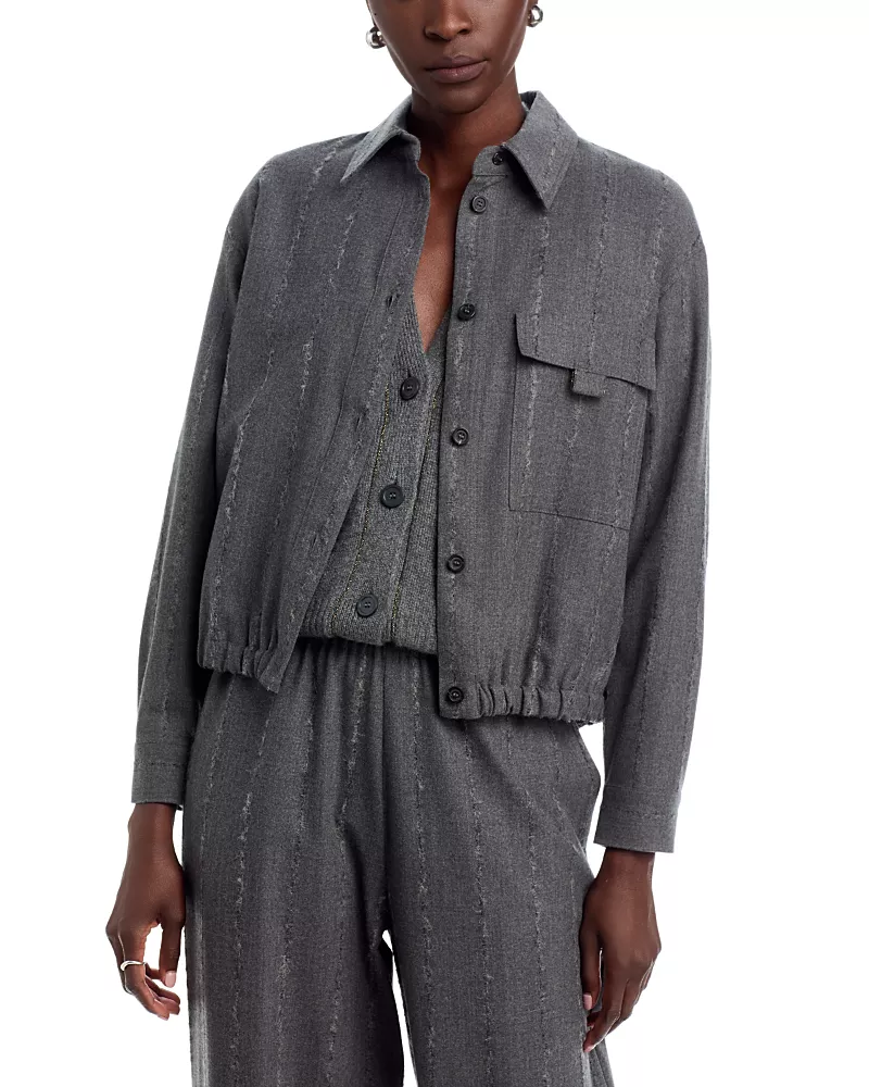 Fabiana Filippi Pinstripe Flannel Shirt