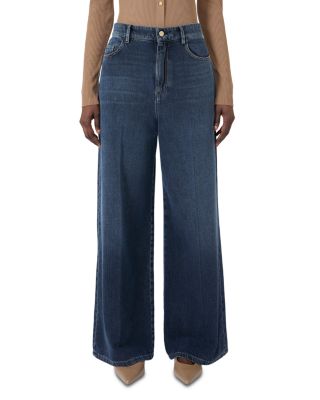 Smmelia Wide Leg Jeans in Midnight Blue