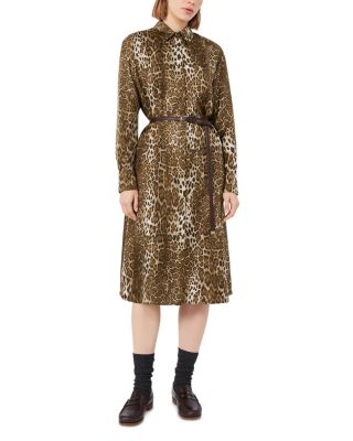 Mstvigile Silk Belted Shirt Dress