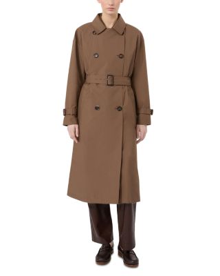 Max Mara Mtcantonia Brown Belted Trench Coat