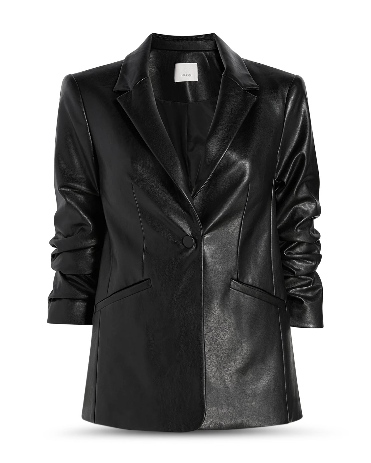 Kylie Faux Leather Blazer