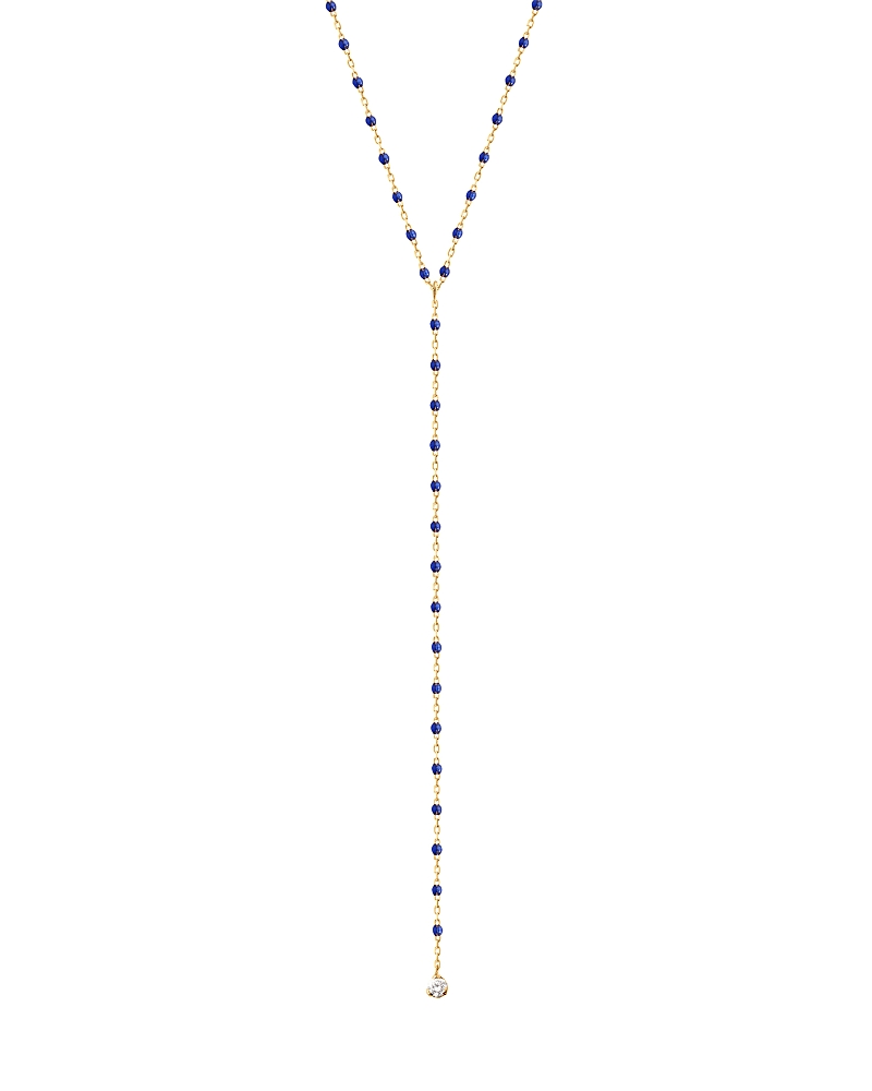Gigi Clozeau 18K Yellow Gold Mini Gigi Party Diamond Y Necklace, 0.04 tcw