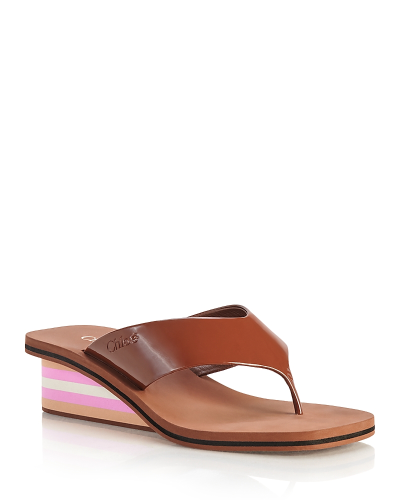 Chloe Women's Swimming Cool Thong Wedge Sandals