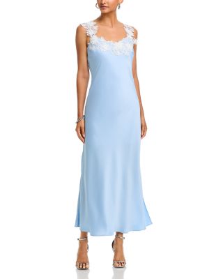 Lala Hammered Satin Maxi Dress