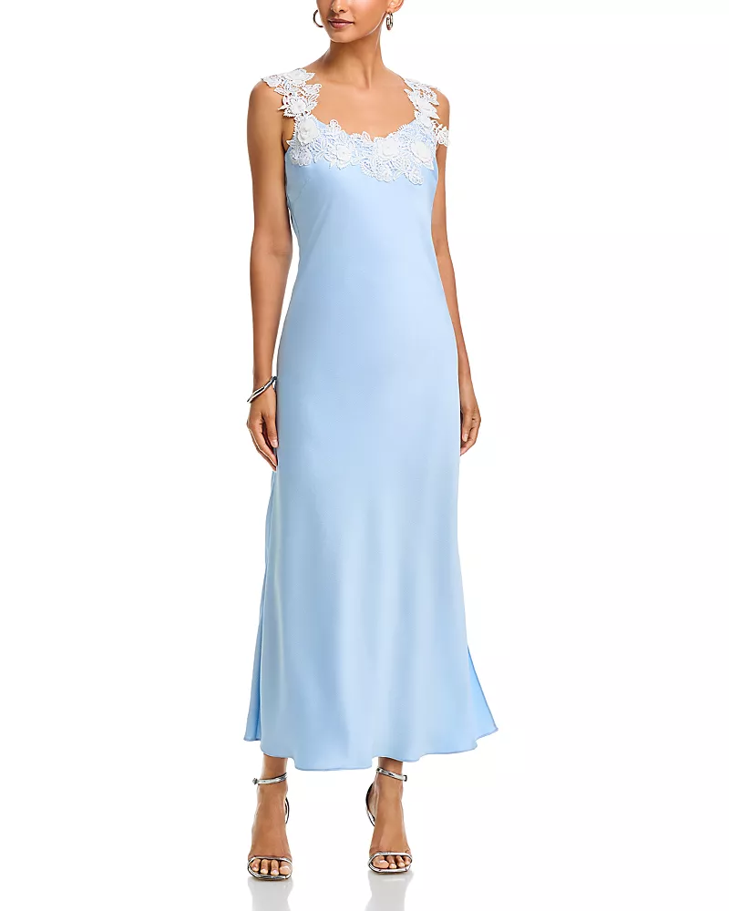 Generation Love Lala Hammered Satin Maxi Dress