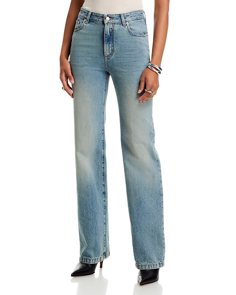 McQueen Certified Indigo Straight Leg Jeans in Electric Blue