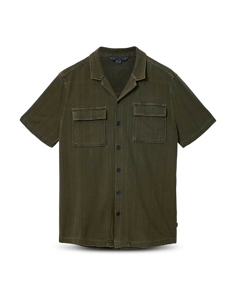 John Varvatos Amadora Short Sleeve Camp Collar Shirt