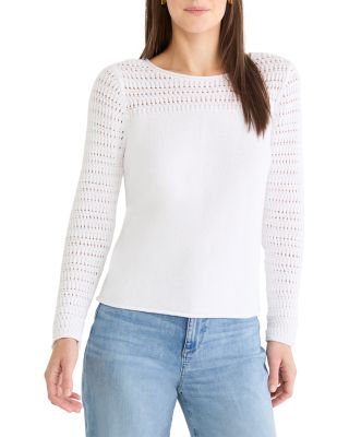 Petites Placed Pointelle Sweater 