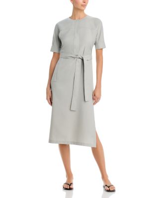 Belted Short Sleeve Dress