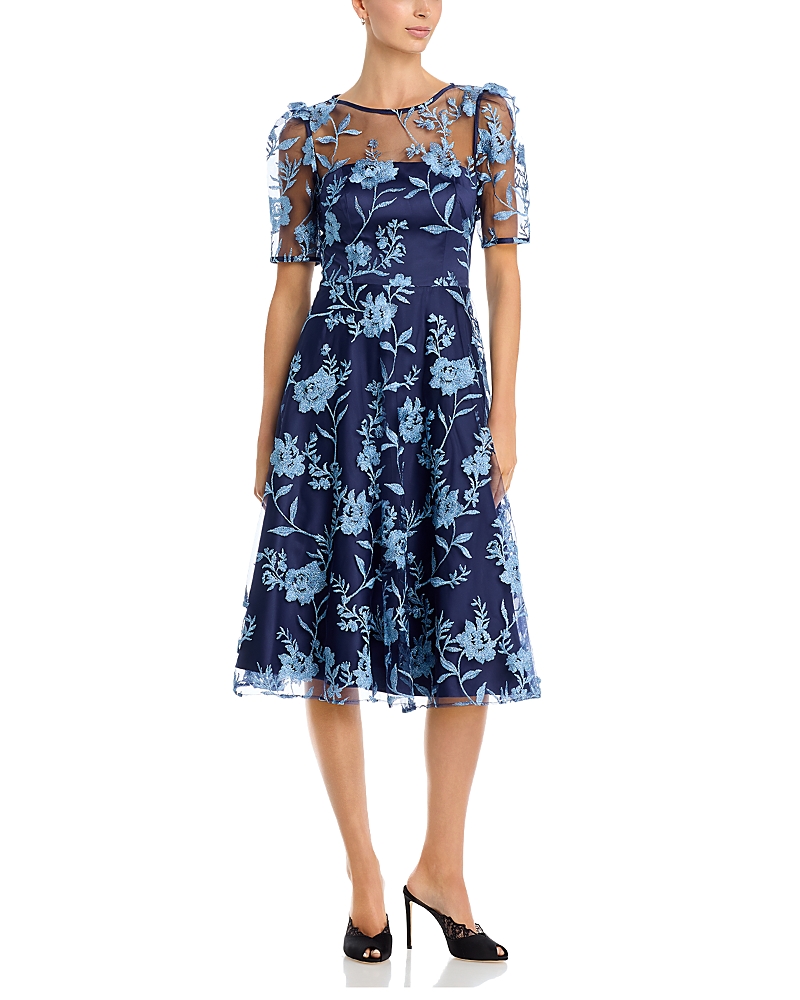 Eliza J Boat Neck Midi Dress