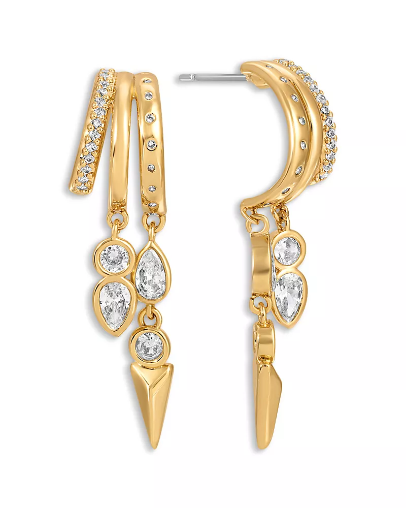 Ettika Icon Behavior Crystal Drop Earrings