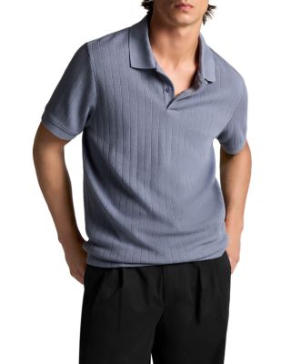 Drop Needle Stripe Short Sleeve Polo