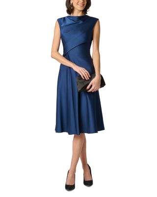 chelsea and theodore blue dress Marcella | Selene Dress in Cobalt | Women's Size 2XL | Ponte main image 0