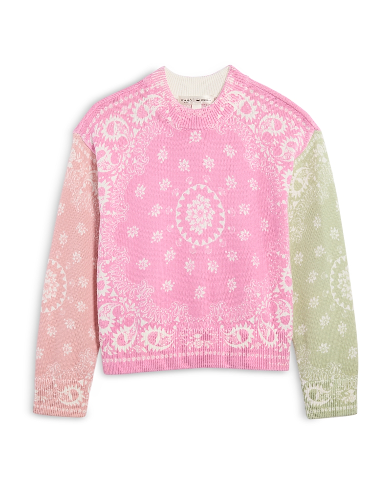 Aqua x Agua Bendita Girls' Bandana Sweatshirt, Little Kid, Big Kid - Exclusive