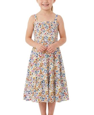 Girls' Lila Dress Printed Tiered Smocked Dress - Little Kid, Big Kid