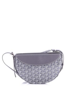   Hirondelle Shoulder Bag Coated Canvas and Leather