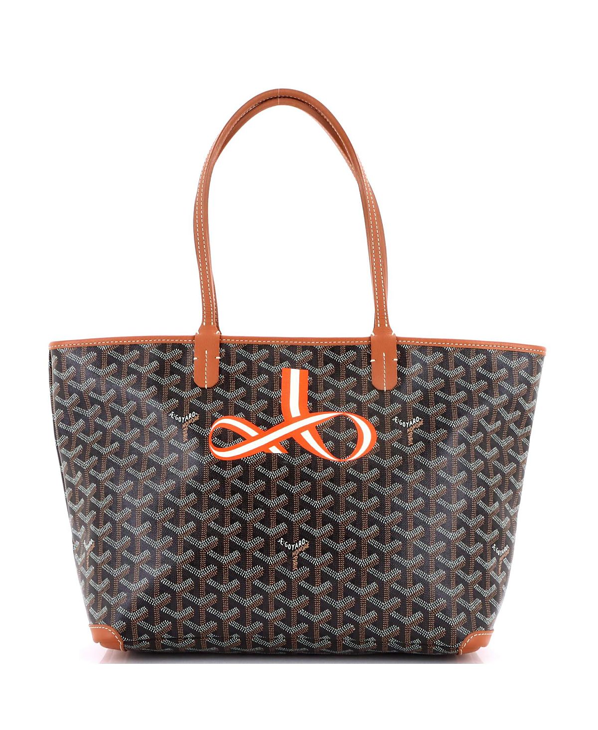 Pre-Owned Goyard Pm Artois Tote Printed Coated Canvas
