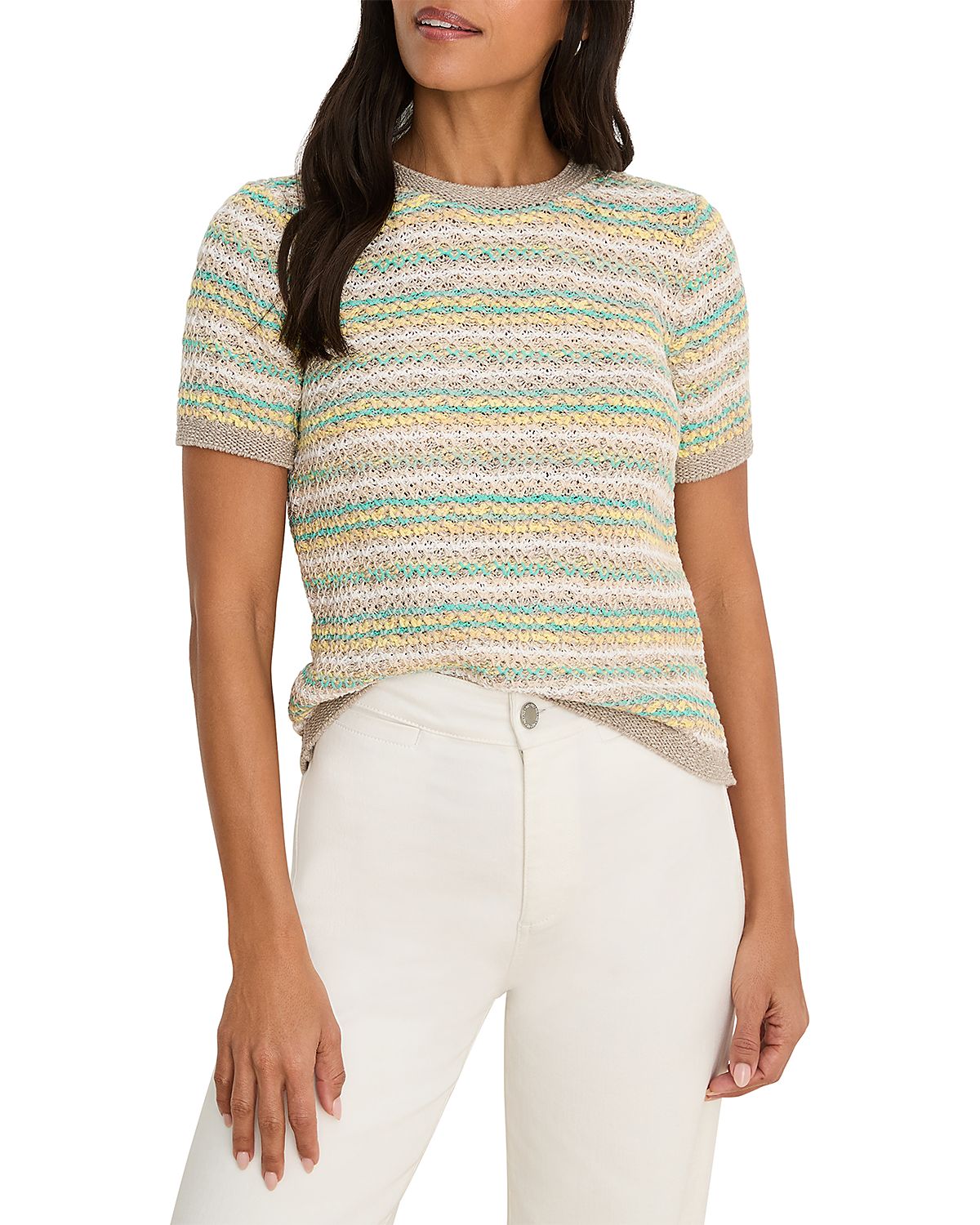 Nic+Zoe Layered Knit Sweater Tee
