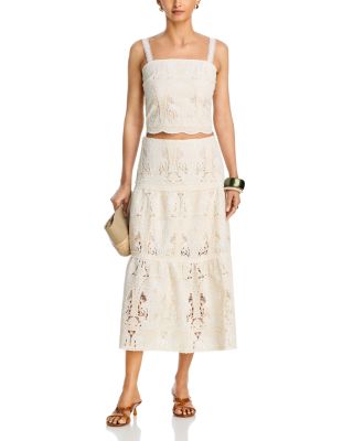 Mixed Lace Tank Top  & Mixed Lace Maxi Skirt - Exclusive
