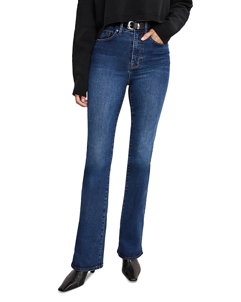 Good American Always Fits Good Classic High Rise Bootcut Jeans in Indigo446