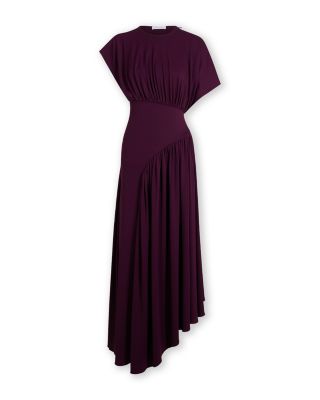 Asymmetric Short Sleeve Dress