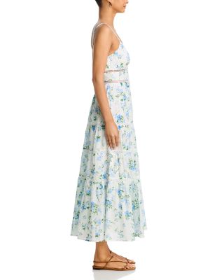 velvet wrap dress blue KAMILA DRESS