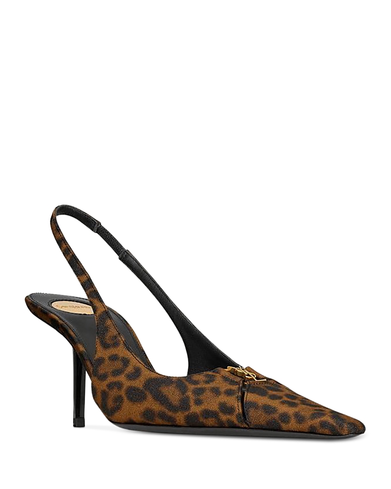 Saint Laurent Women's Babylone Breteuil Slingback Pumps